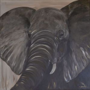 Voir le détail de cette oeuvre: elephant d'afrique